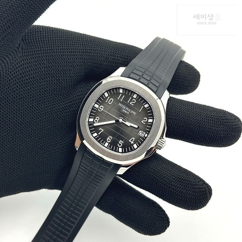 Patek Philippe 3K공장 아쿠아넛 그레이다이얼 러버스트랩 Aquanaut Ref.5167 SS/RU Grey/Num 3KF V3 A330 시계 5번 이미지