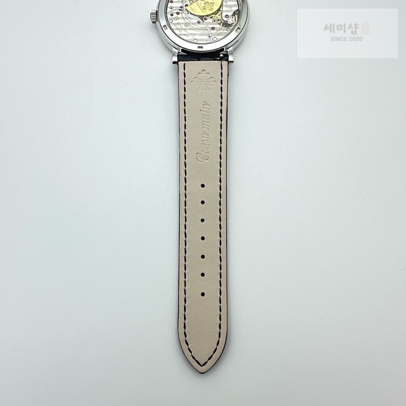 Patek Philippe TW공장 파텍필립 칼라트라바 로즈골드 금통 화이트다이얼 가죽스트랩 Calatrava 5196 RG White Dial on Black Leather Strap MIYOTA 9015 시계 10번 이미지