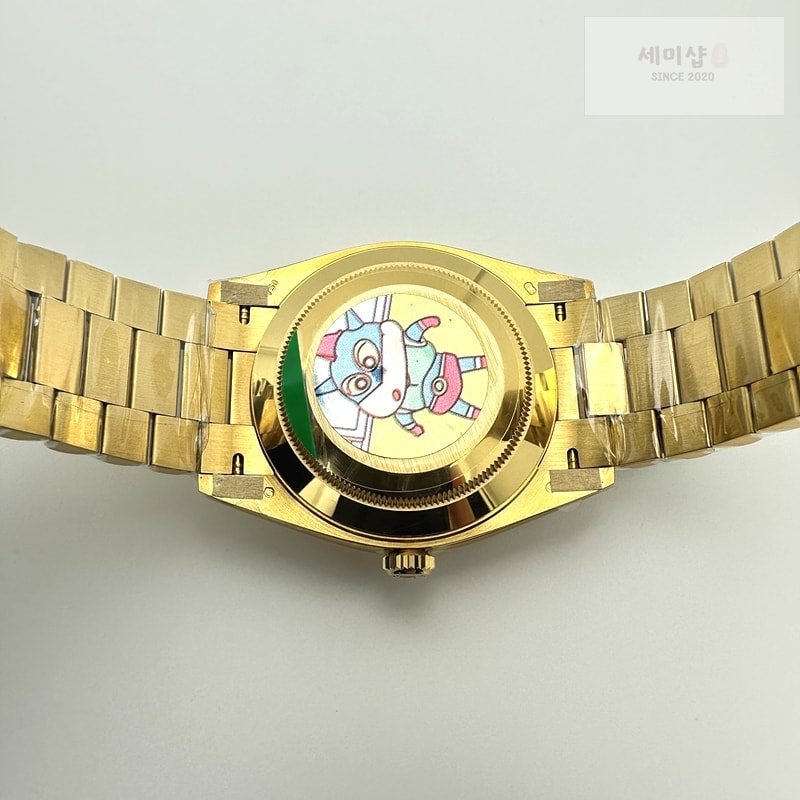 Rolex AR공장 롤렉스 데이데이트 40 옐로우골드금통 그린다이얼 로만인덱스 프레지던트브레이슬릿 텅스텐 Day Date 40 YG 228238 ARF 1:1 Best Edition Green Roman Dial on President Bracelet VR3255 (Gain Weight) 시계 10번 이미지