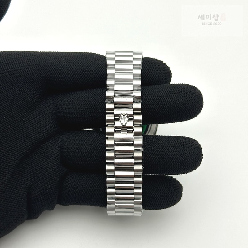 Rolex AR공장 롤렉스 데이데이트 40 스틸 화이트다이얼 로만인덱스 프레지던트브레이슬릿 텅스텐 Day Date 40 SS 228236 ARF 1:1 Best Edition White Roman Dial on President Bracelet VR3255 (Gain Weight) 시계 6번 이미지