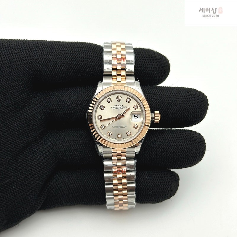 Rolex GM공장 롤렉스 레이디 데이저스트 28 로즈골드콤비 실버다이얼 바인덱스 주빌레브레이슬릿 DJ Ladies 28mm Jub Flt 904L RG/SS S-Wht/Stk GMF A2671 시계 1번 이미지