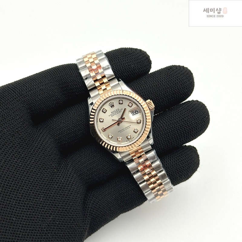 Rolex GM공장 롤렉스 레이디 데이저스트 28 로즈골드콤비 실버다이얼 바인덱스 주빌레브레이슬릿 DJ Ladies 28mm Jub Flt 904L RG/SS S-Wht/Stk GMF A2671 시계 4번 이미지