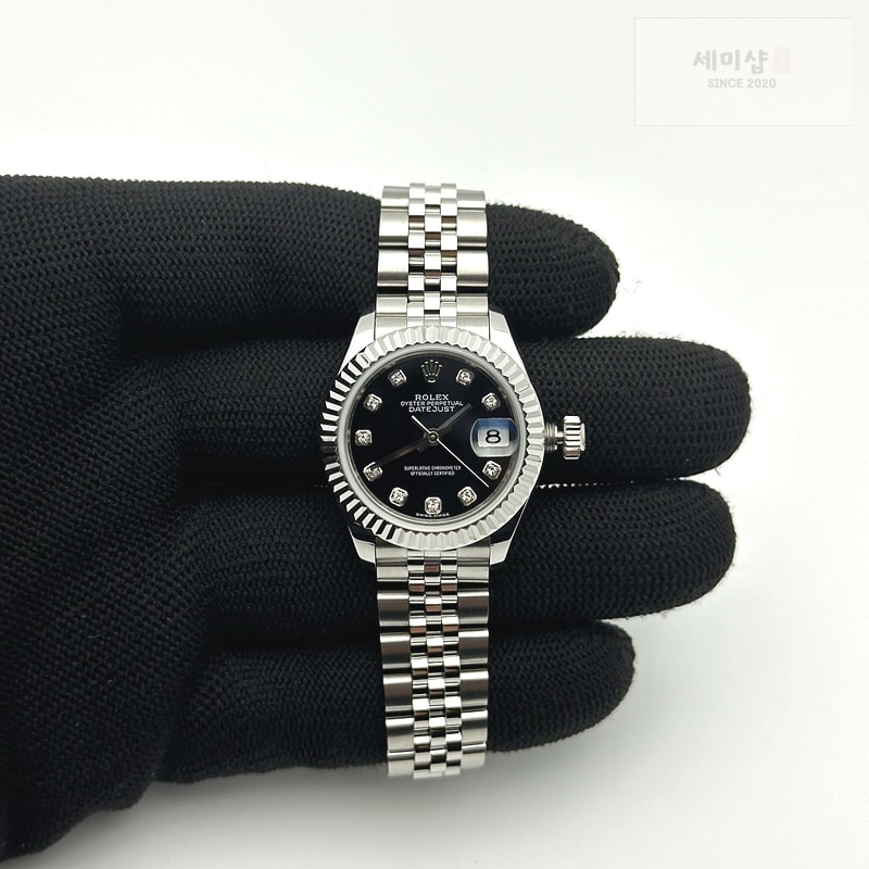 Rolex GM공장 롤렉스 레이디 데이저스트 28 스틸 블랙다이얼 바인덱스 주빌레브레이슬릿 DJ Ladies 28mm Jub Flt 904L SS/SS Blk/Stk GMF A2671 시계 1번 이미지