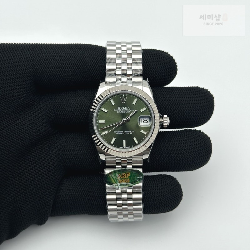 Rolex AR공장 롤렉스 레이디 데이저스트 31 스틸 그린다이얼 쥬빌레브레이슬릿 시계 2번 이미지