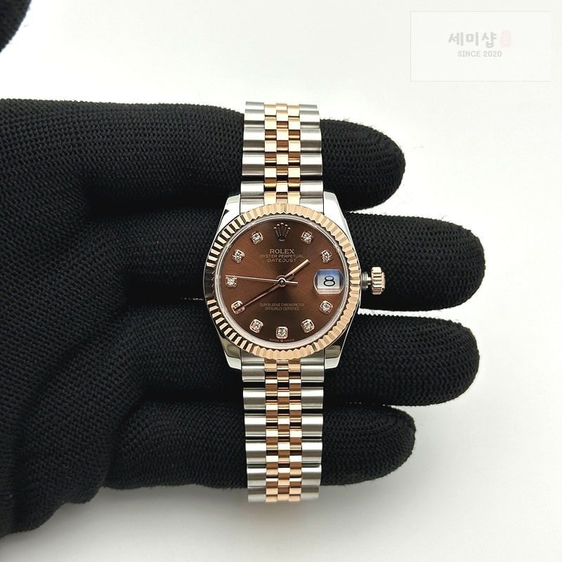 Rolex GS공장 롤렉스 데이저스트 31 로즈골드콤비 브라운다이얼 브레이슬릿 시계 1번 이미지