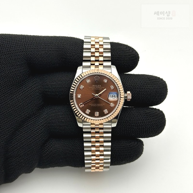 Rolex GS공장 롤렉스 데이저스트 31 로즈골드콤비 브라운다이얼 브레이슬릿 시계 2번 이미지