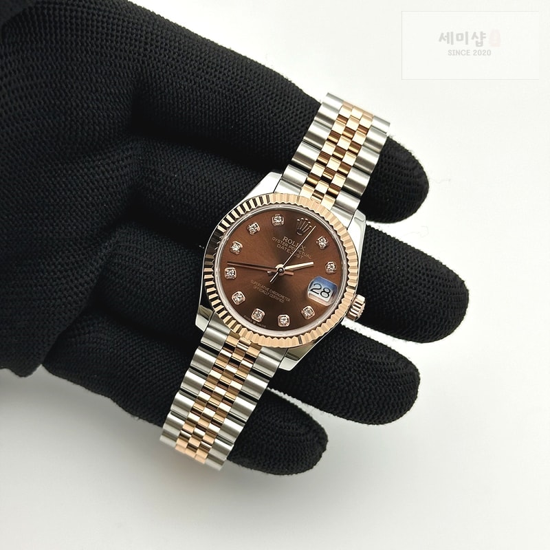Rolex GS공장 롤렉스 데이저스트 31 로즈골드콤비 브라운다이얼 브레이슬릿 시계 5번 이미지