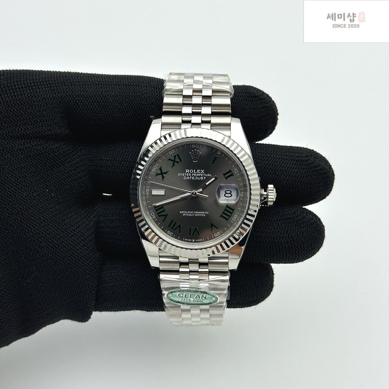 Rolex CLEAN공장 롤렉스 데이저스트 41 스틸 블랙다이얼 오이스터브레이슬릿 클린공장 DJ2 41mm Oys Flt 904L SS/SS Blk/Stk Clean VR3235 시계 1번 이미지