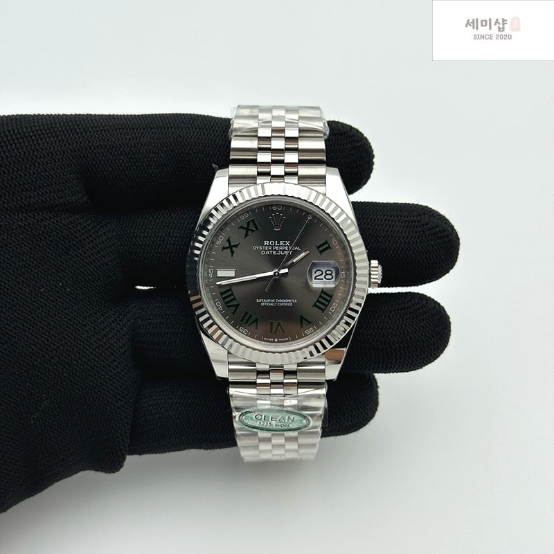 Rolex CLEAN공장 롤렉스 데이저스트 41 스틸 블랙다이얼 오이스터브레이슬릿 클린공장 DJ2 41mm Oys Flt 904L SS/SS Blk/Stk Clean VR3235 시계 3번 이미지