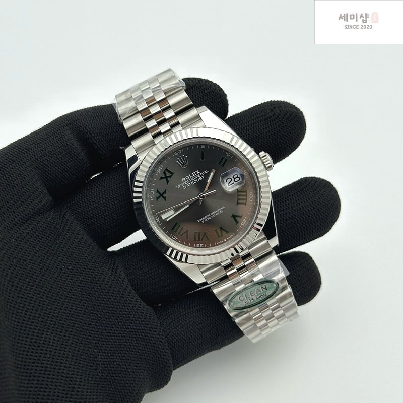 Rolex CLEAN공장 롤렉스 데이저스트 41 스틸 블랙다이얼 오이스터브레이슬릿 클린공장 DJ2 41mm Oys Flt 904L SS/SS Blk/Stk Clean VR3235 시계 4번 이미지