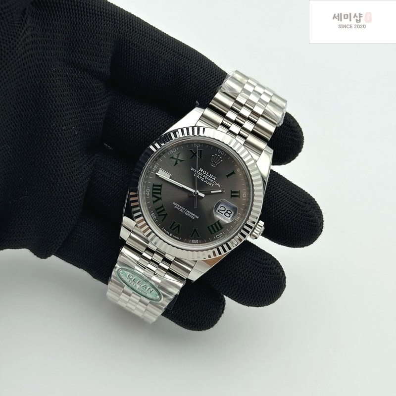 Rolex CLEAN공장 롤렉스 데이저스트 41 스틸 블랙다이얼 오이스터브레이슬릿 클린공장 DJ2 41mm Oys Flt 904L SS/SS Blk/Stk Clean VR3235 시계 5번 이미지