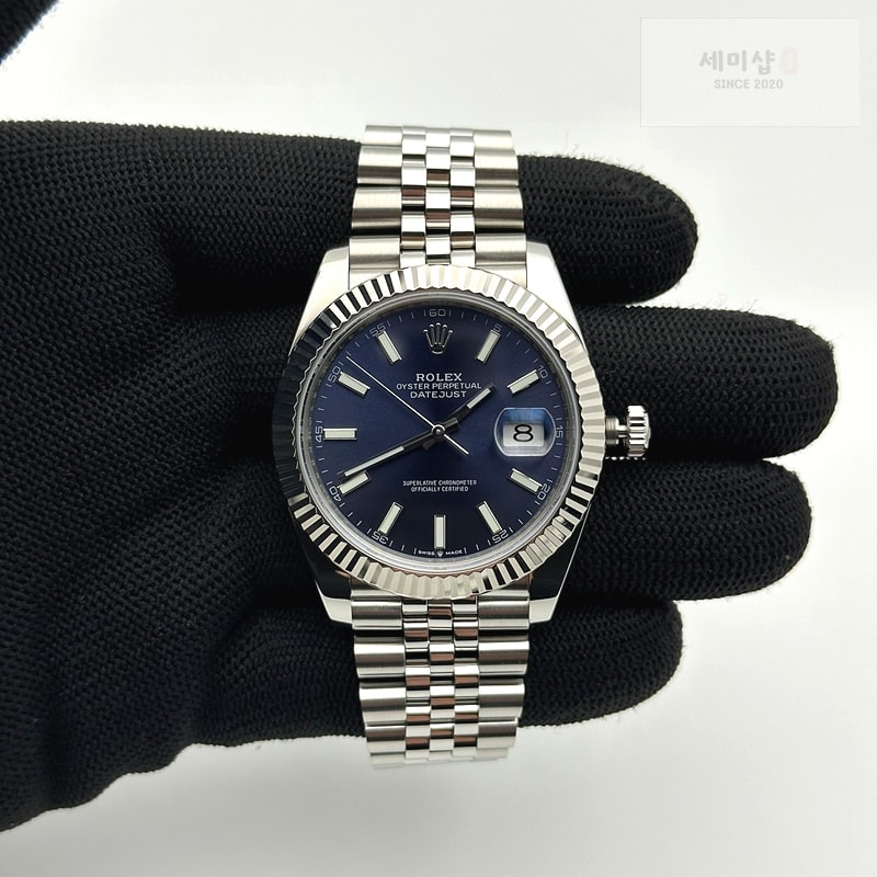 Rolex FC공장 롤렉스 데이저스트 41 블루다이얼 플루티드 쥬빌리 시계 1번 이미지