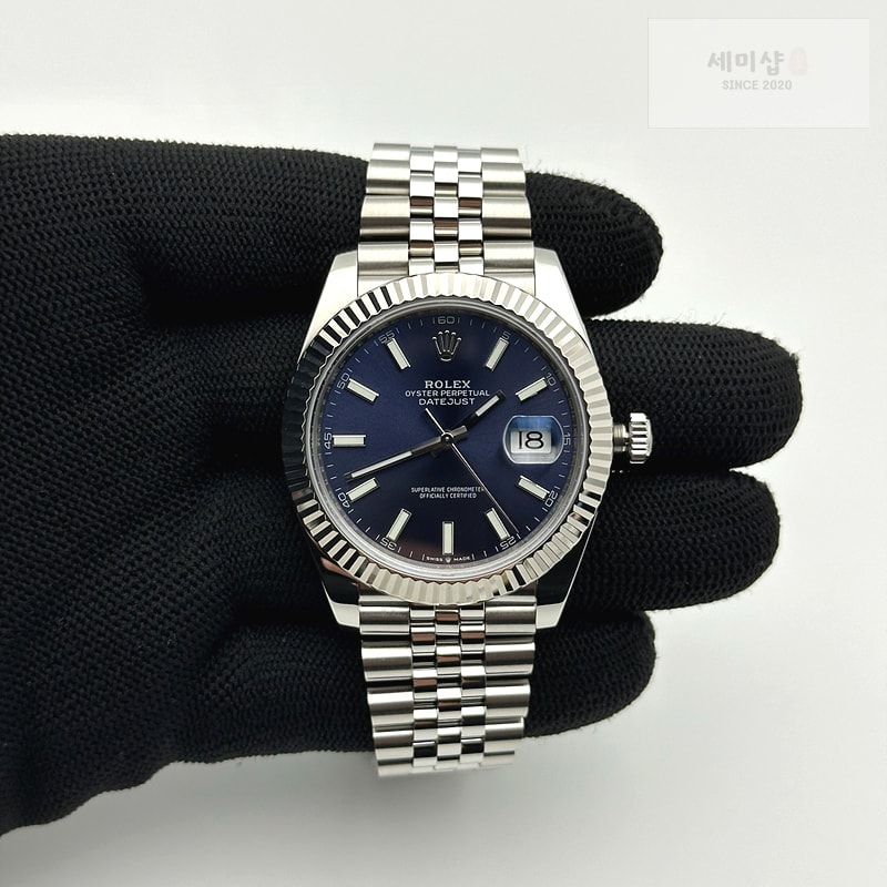 Rolex FC공장 롤렉스 데이저스트 41 블루다이얼 플루티드 쥬빌리 시계 2번 이미지