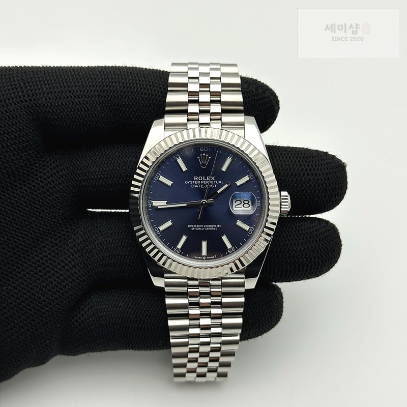 Rolex FC공장 롤렉스 데이저스트 41 블루다이얼 플루티드 쥬빌리 시계 3번 이미지
