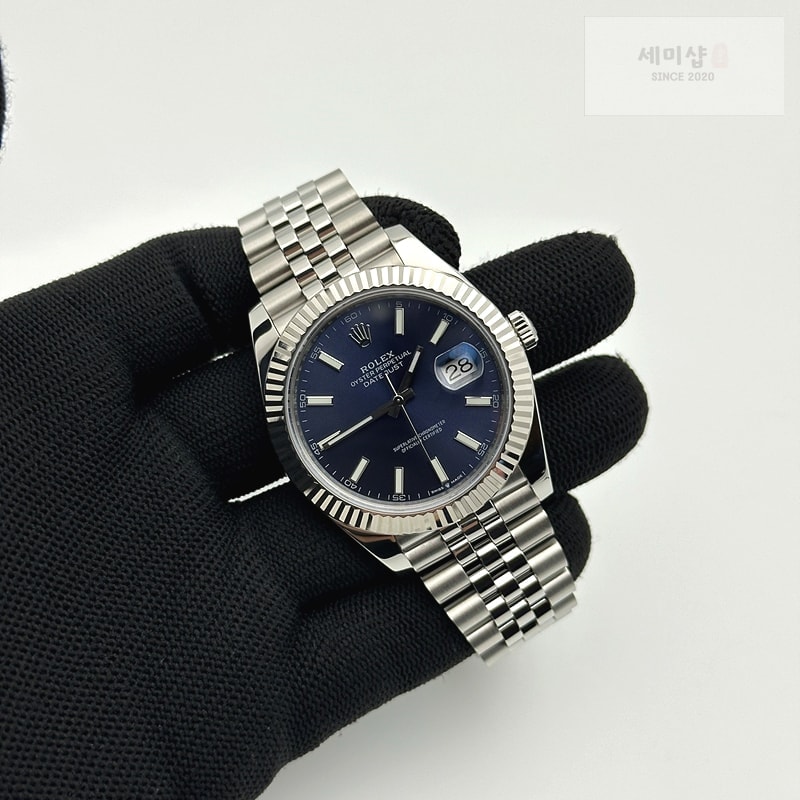 Rolex FC공장 롤렉스 데이저스트 41 블루다이얼 플루티드 쥬빌리 시계 4번 이미지