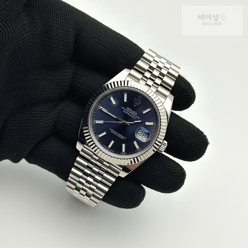 Rolex FC공장 롤렉스 데이저스트 41 블루다이얼 플루티드 쥬빌리 시계 5번 이미지