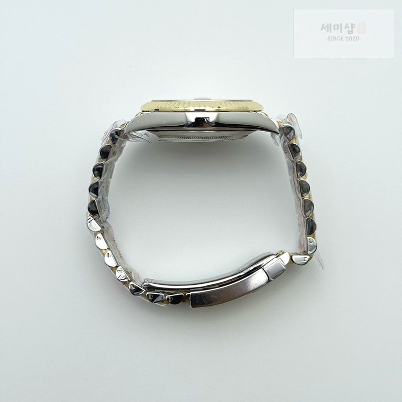 Rolex GM공장 롤렉스 데이저스트 41 옐로우골드 포금콤비 화이트자개다이얼 텐포인트인덱스 오이스터브레이슬릿 시계 8번 이미지