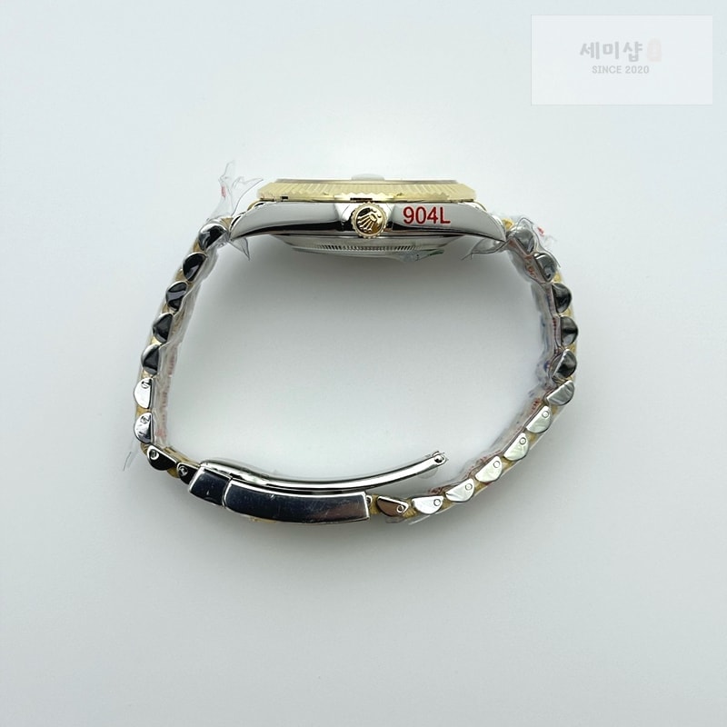 Rolex GM공장 롤렉스 데이저스트 41 옐로우골드 포금콤비 화이트자개다이얼 텐포인트인덱스 오이스터브레이슬릿 시계 9번 이미지