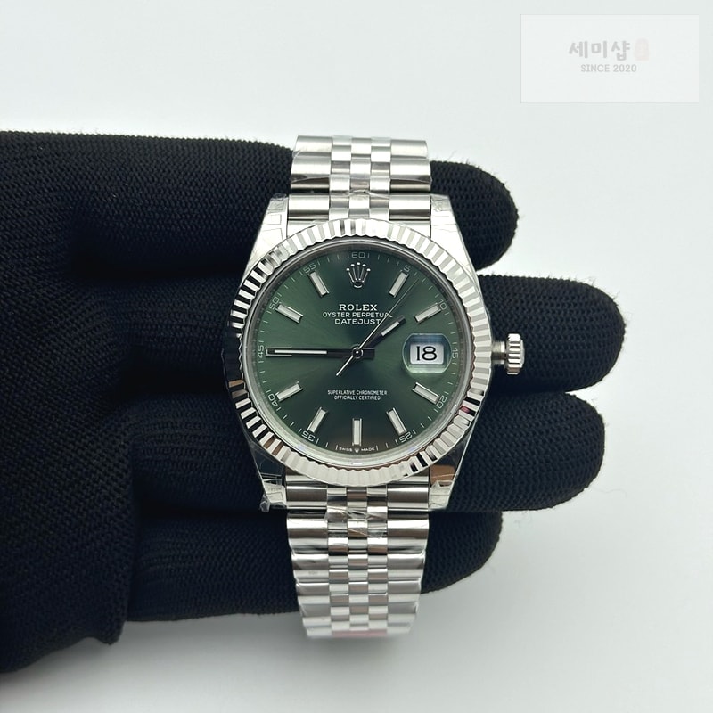 Rolex VS공장 롤렉스 데이저스트 41 민트그린다이얼 플루티드베젤 쥬빌레브레이슬릿 3235 시계 2번 이미지