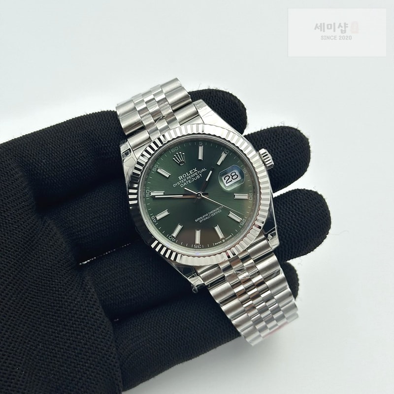 Rolex VS공장 롤렉스 데이저스트 41 민트그린다이얼 플루티드베젤 쥬빌레브레이슬릿 3235 시계 4번 이미지
