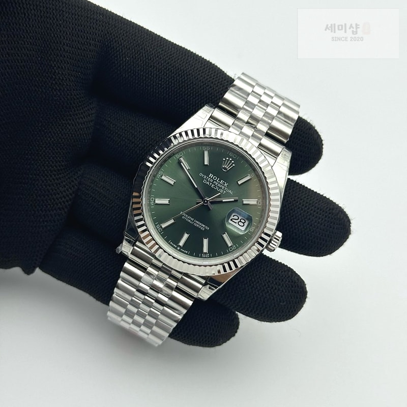 Rolex VS공장 롤렉스 데이저스트 41 민트그린다이얼 플루티드베젤 쥬빌레브레이슬릿 3235 시계 5번 이미지