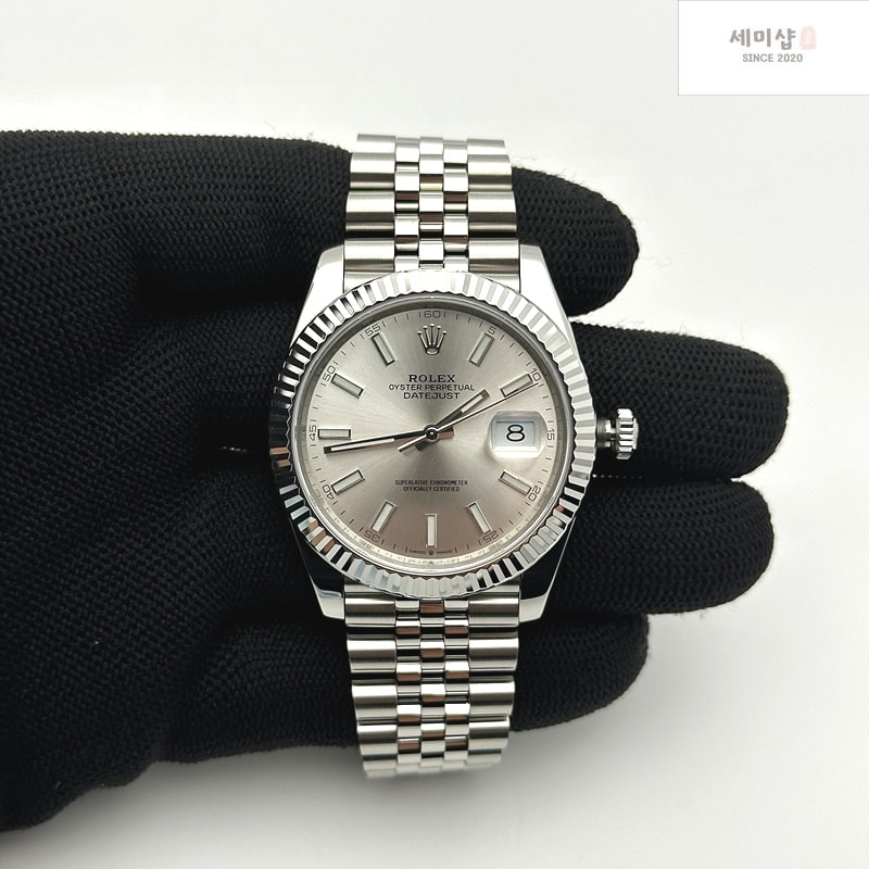 Rolex VS공장 롤렉스 데이저스트 41 실버다이얼 플루티드베젤 쥬빌레브레이슬릿 DJ2 41mm Jub Flt 904L SS/SS Silv/Stk VSF VS3235 시계 1번 이미지
