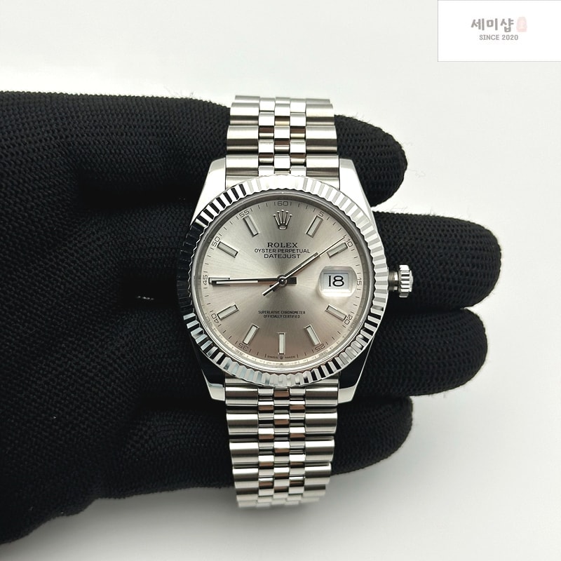 Rolex VS공장 롤렉스 데이저스트 41 실버다이얼 플루티드베젤 쥬빌레브레이슬릿 DJ2 41mm Jub Flt 904L SS/SS Silv/Stk VSF VS3235 시계 2번 이미지