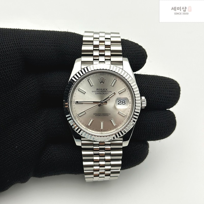 Rolex VS공장 롤렉스 데이저스트 41 실버다이얼 플루티드베젤 쥬빌레브레이슬릿 DJ2 41mm Jub Flt 904L SS/SS Silv/Stk VSF VS3235 시계 3번 이미지