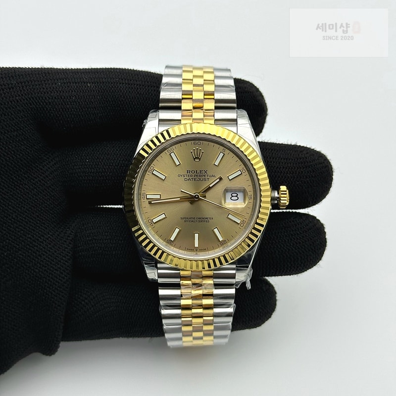Rolex VS공장 롤렉스 데이저스트 41 옐로우골드콤비 샴페인다이얼 3235 DJ2 41mm Oys Flt 904L YG/SS Gold/Stk VSF VS3235 시계 1번 이미지