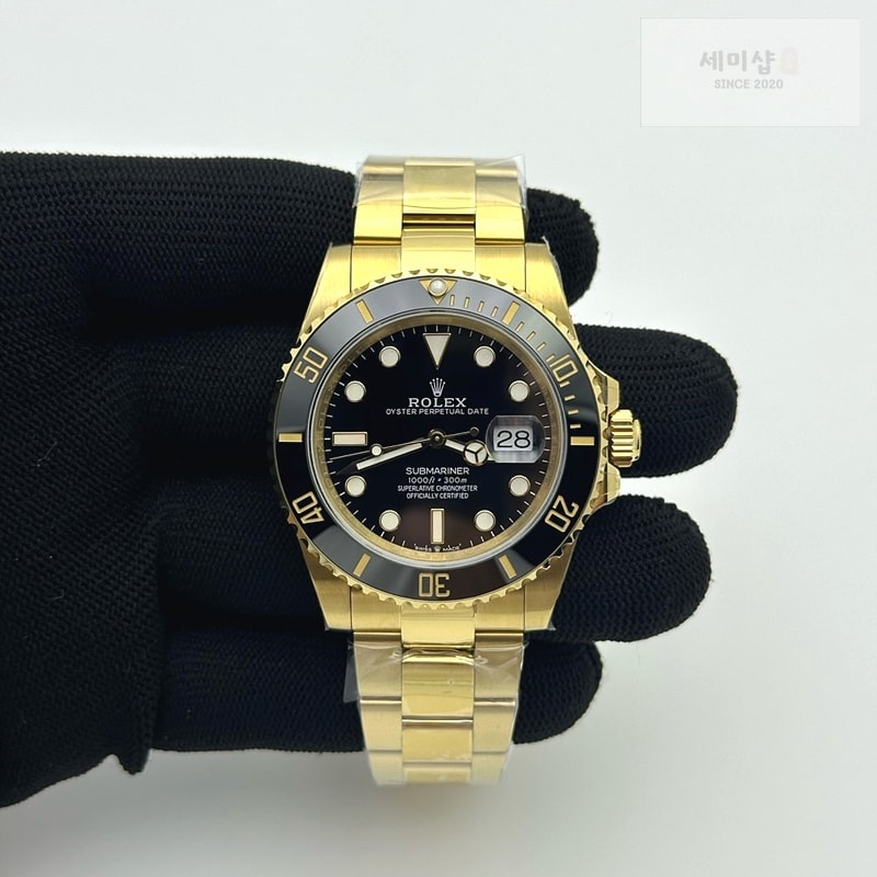 Rolex BP공장 롤렉스 서브마리너 41 옐로우골드금통 블랙다이얼 2813무브 28800진동 흑금통 Submariner 41mm 126613 LN YG BP Best Edition Black Dial on YG Bracelet 시계 3번 이미지