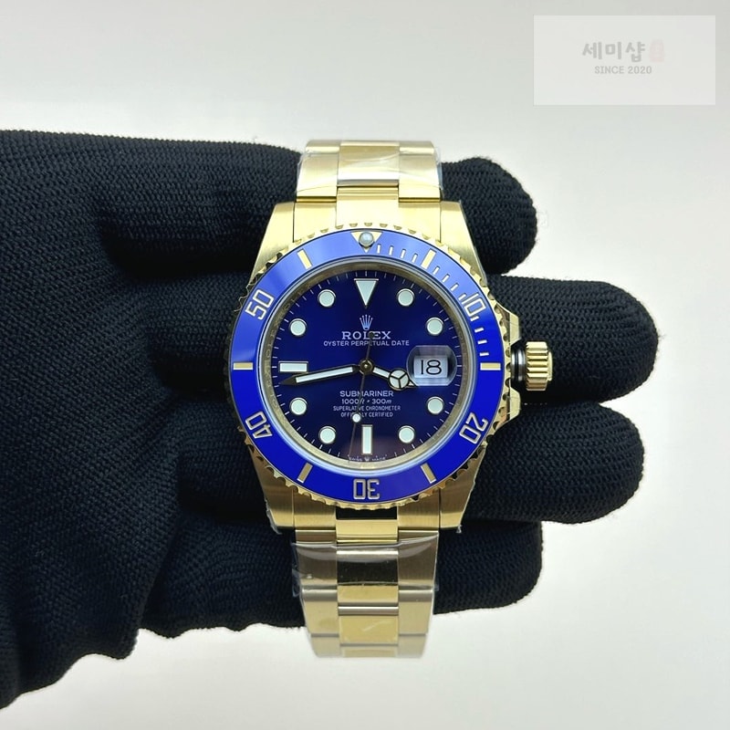 Rolex BP공장 롤렉스 서브마리너 41 옐로우골드금통 블루다이얼 2813무브 28800진동 청금통 Submariner 41mm 126618 LB YG BP Best Edition Blue Dial on YG Bracelet 시계 2번 이미지