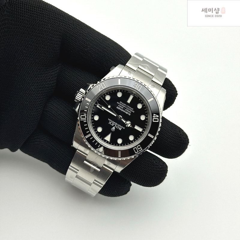 Rolex VS공장 롤렉스 서브마리너 41 신형 논데이트 스틸 브레이슬릿 Submariner 41mm 124060 No Date 904L Steel VSF 1:1 Best Edition Black Dial (SBF) 시계 5번 이미지