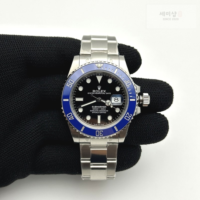 Rolex VS공장 롤렉스 서브마리너 41 쿠키몬스터 블루 스틸 오이스터브레이슬릿 2824 시계 1번 이미지
