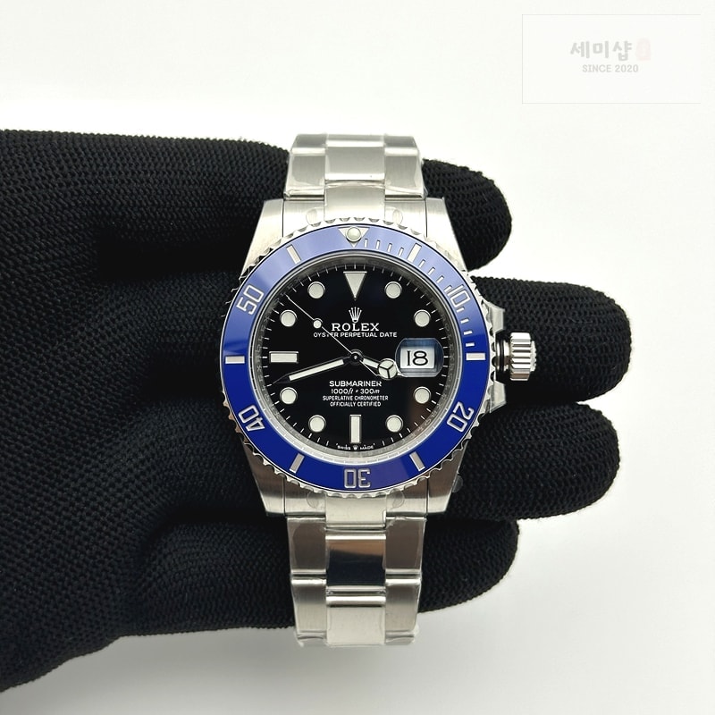 Rolex VS공장 롤렉스 서브마리너 41 쿠키몬스터 블루 스틸 오이스터브레이슬릿 2824 시계 2번 이미지
