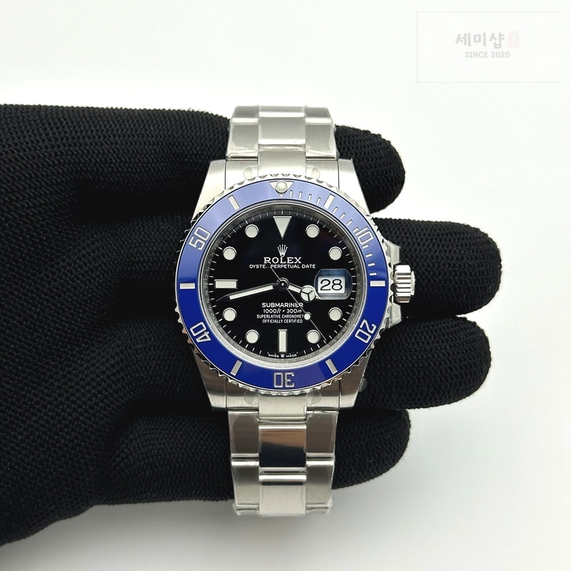 Rolex VS공장 롤렉스 서브마리너 41 쿠키몬스터 블루 스틸 오이스터브레이슬릿 2824 시계 3번 이미지