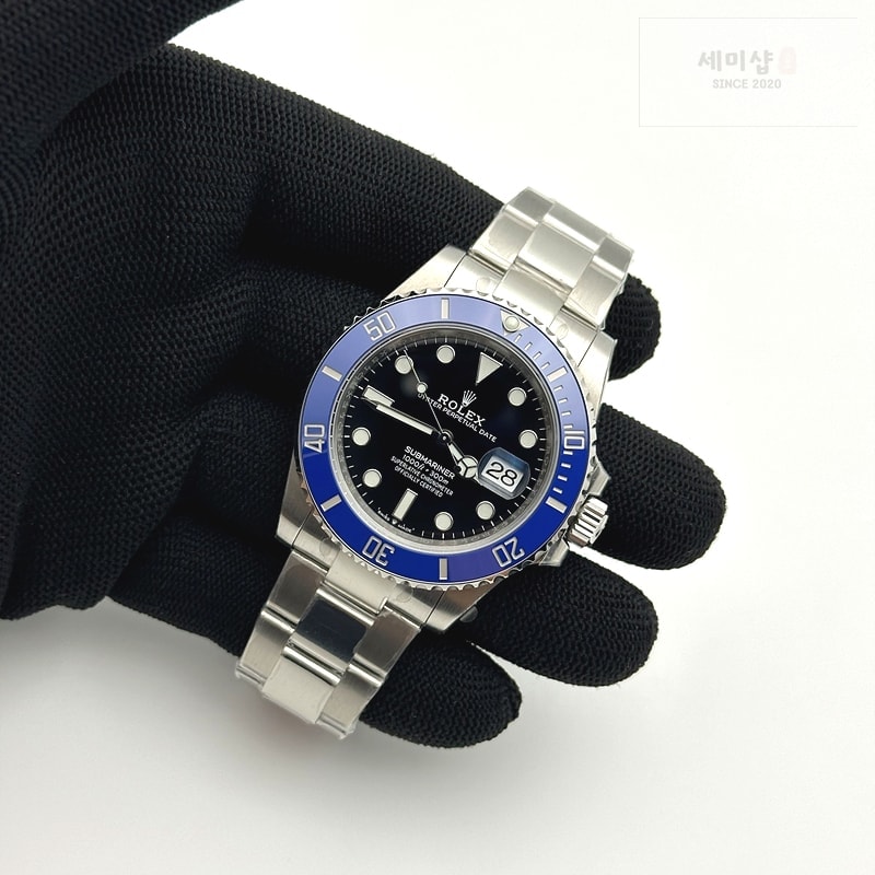 Rolex VS공장 롤렉스 서브마리너 41 쿠키몬스터 블루 스틸 오이스터브레이슬릿 2824 시계 5번 이미지