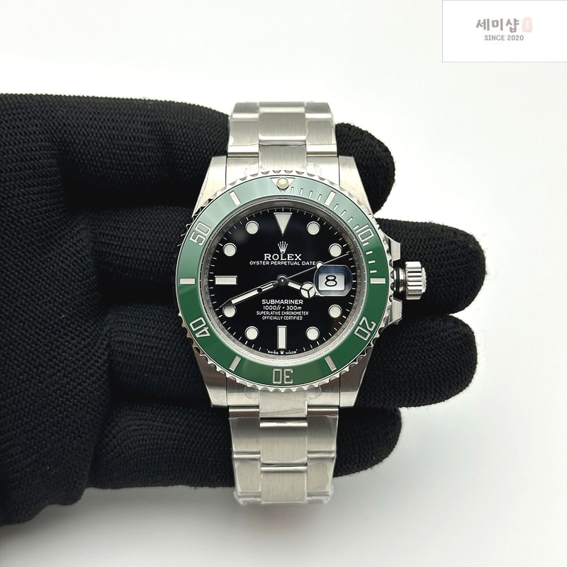 Rolex VS공장 롤렉스 서브마리너 41 스타벅스 그린 스틸 오이스터브레이슬릿 2824 시계 1번 이미지