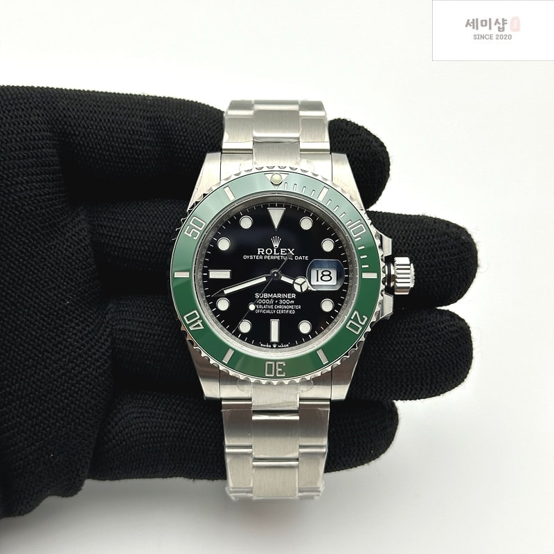 Rolex VS공장 롤렉스 서브마리너 41 스타벅스 그린 스틸 오이스터브레이슬릿 2824 시계 2번 이미지