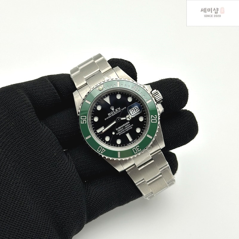 Rolex VS공장 롤렉스 서브마리너 41 스타벅스 그린 스틸 오이스터브레이슬릿 2824 시계 4번 이미지