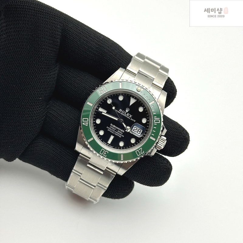 Rolex VS공장 롤렉스 서브마리너 41 스타벅스 그린 스틸 오이스터브레이슬릿 2824 시계 5번 이미지