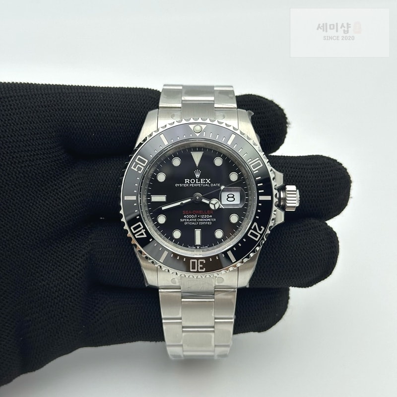 Rolex VS공장 롤렉스 씨드웰러 레드 스틸 블랙다이얼 브레이슬릿 Sea-Dweller 126600 VSF 1:1 Best Edition Black Dial On 904L SS Case and Bracelet VS3235 시계 1번 이미지