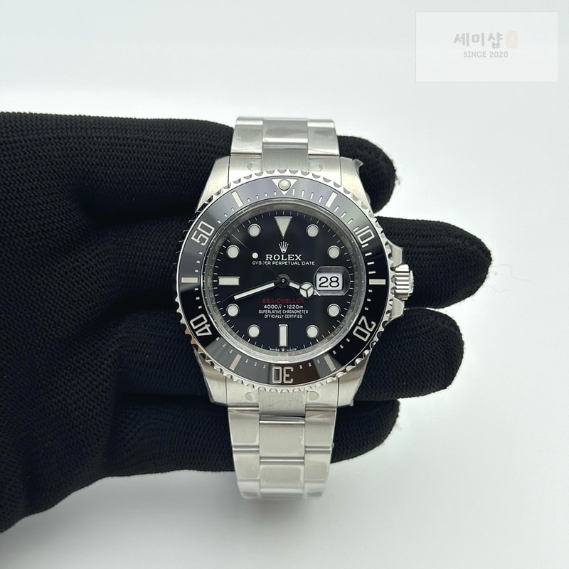 Rolex VS공장 롤렉스 씨드웰러 레드 스틸 블랙다이얼 브레이슬릿 Sea-Dweller 126600 VSF 1:1 Best Edition Black Dial On 904L SS Case and Bracelet VS3235 시계 3번 이미지