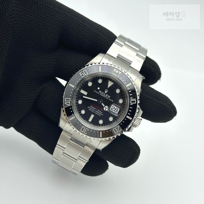 Rolex VS공장 롤렉스 씨드웰러 레드 스틸 블랙다이얼 브레이슬릿 Sea-Dweller 126600 VSF 1:1 Best Edition Black Dial On 904L SS Case and Bracelet VS3235 시계 5번 이미지
