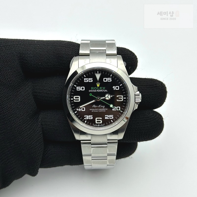 Rolex VS공장 롤렉스 에어킹 블랙다이얼 브레이슬릿 Air-King 126900 VSF 1:1 Best Edition 904L Steel Black Dial on SS Bracelet VS3230 시계 1번 이미지