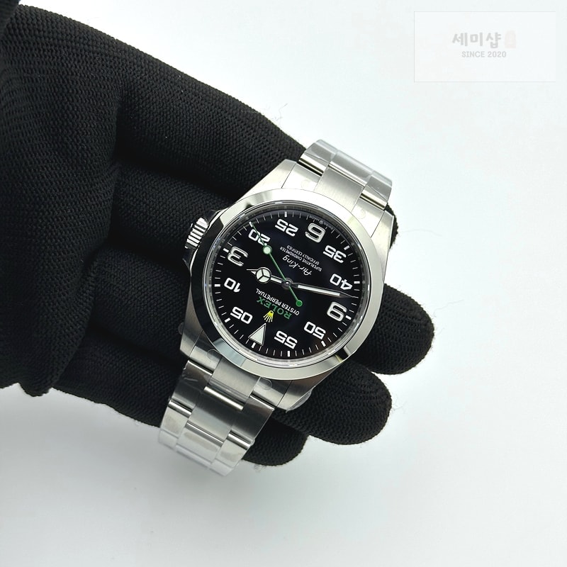 Rolex VS공장 롤렉스 에어킹 블랙다이얼 브레이슬릿 Air-King 126900 VSF 1:1 Best Edition 904L Steel Black Dial on SS Bracelet VS3230 시계 5번 이미지