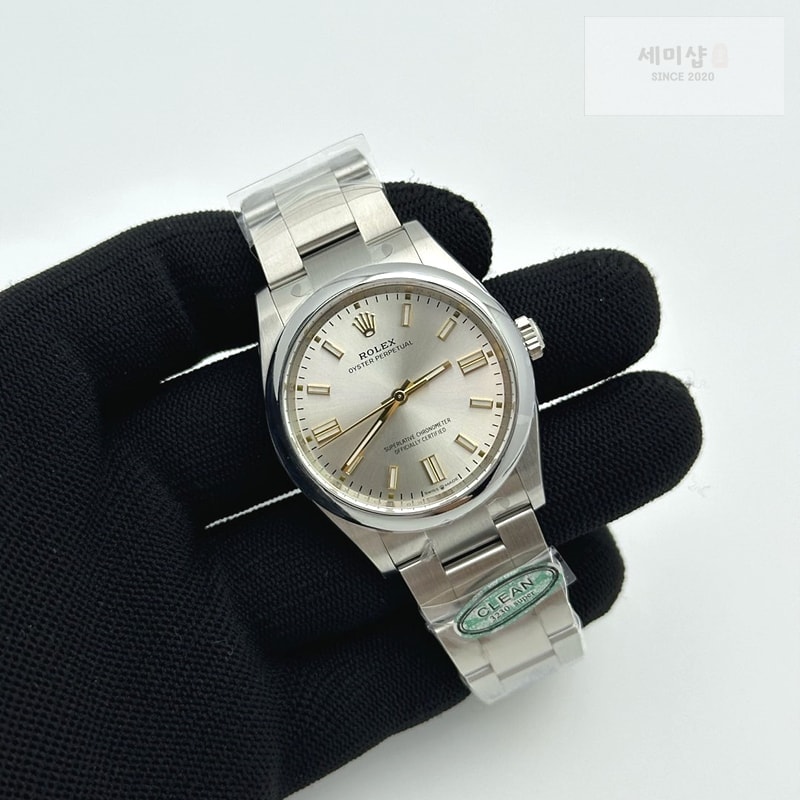 Rolex CLEAN공장 롤렉스 오이스터퍼페츄얼 36 실버다이얼 브레이슬릿 클린공장 Oyster Perpetual 126000 36mm Clean 1:1 Best Edition 904L Steel Silver Dial VR3230 시계 2번 이미지