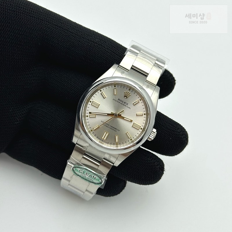 Rolex CLEAN공장 롤렉스 오이스터퍼페츄얼 36 실버다이얼 브레이슬릿 클린공장 Oyster Perpetual 126000 36mm Clean 1:1 Best Edition 904L Steel Silver Dial VR3230 시계 3번 이미지