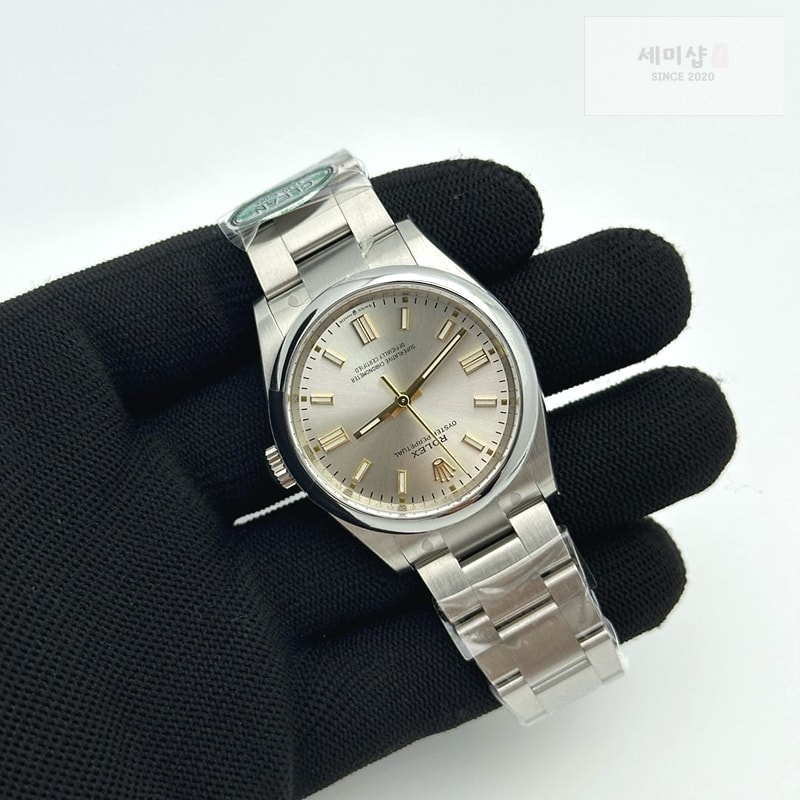 Rolex CLEAN공장 롤렉스 오이스터퍼페츄얼 36 실버다이얼 브레이슬릿 클린공장 Oyster Perpetual 126000 36mm Clean 1:1 Best Edition 904L Steel Silver Dial VR3230 시계 4번 이미지