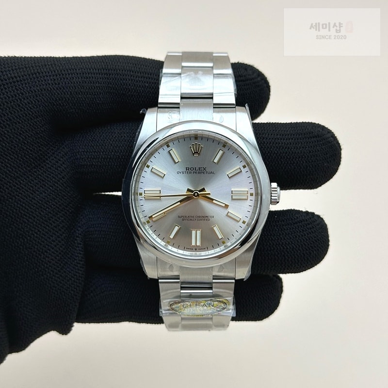 Rolex CLEAN공장 롤렉스 오이스터퍼페츄얼 41 실버다이얼 브레이슬릿 클린공장Oyster Perpetual 124300 41mm Clean 1:1 Best Edition 904L Steel Silver Dial VR3230 시계 1번 이미지