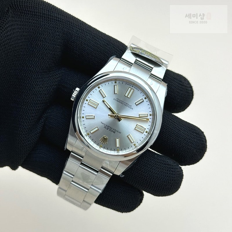 Rolex CLEAN공장 롤렉스 오이스터퍼페츄얼 41 실버다이얼 브레이슬릿 클린공장Oyster Perpetual 124300 41mm Clean 1:1 Best Edition 904L Steel Silver Dial VR3230 시계 5번 이미지